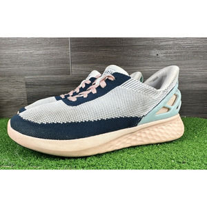 Kizik Athens‎ Blue White Pink Hands Free Sneakers Shoe Size W 10.5/9.5 Wide